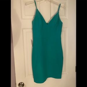 NWT Express green bodycon dress.
